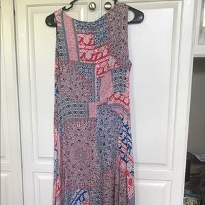 Tribal sleeveless Maxi dress size 4